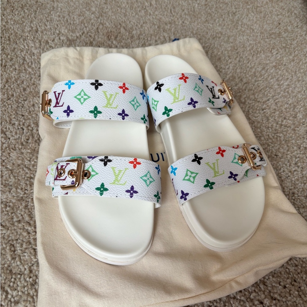 NEW Leather Multicolored Sandals